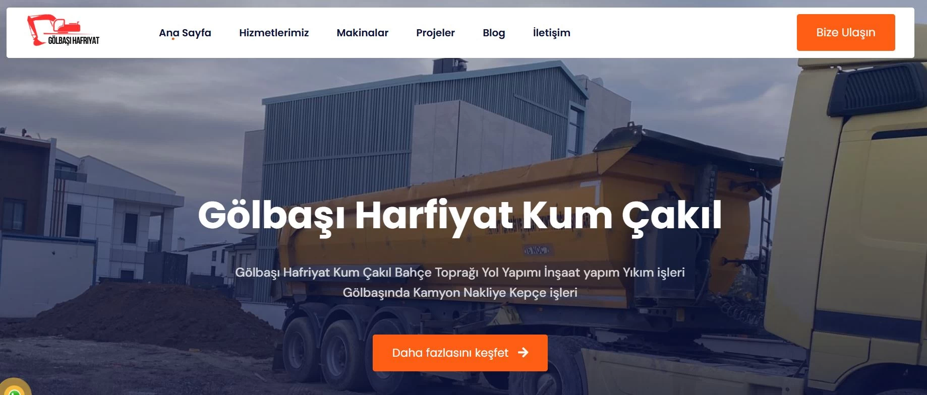 Gölbaşı Hafriyat Yol Yapım Toprak